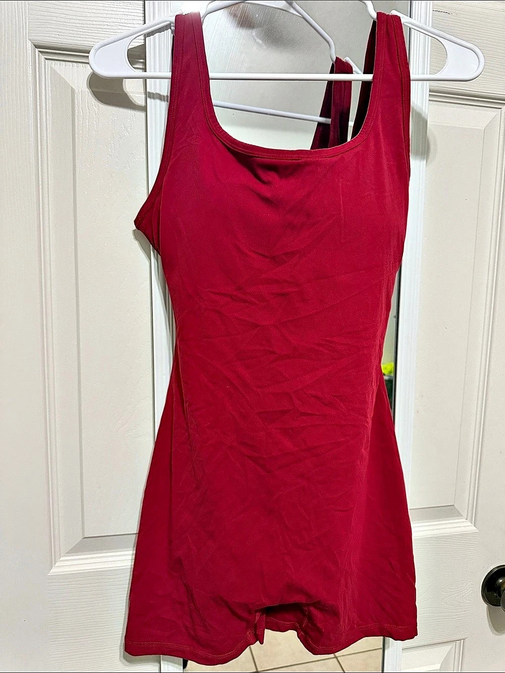 Red One-Piece Athletic Romper Size XL